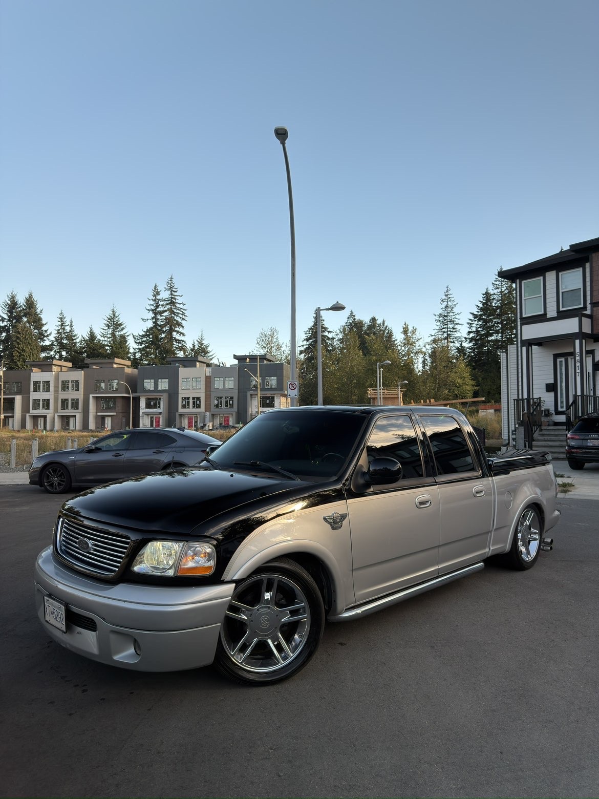 Ford F-150 Harley-Davidson two-tone paint correction and chrome polish Vancouver BC